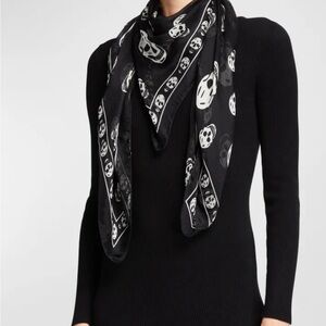 Vintage Alexander McQueen Skull Scarf